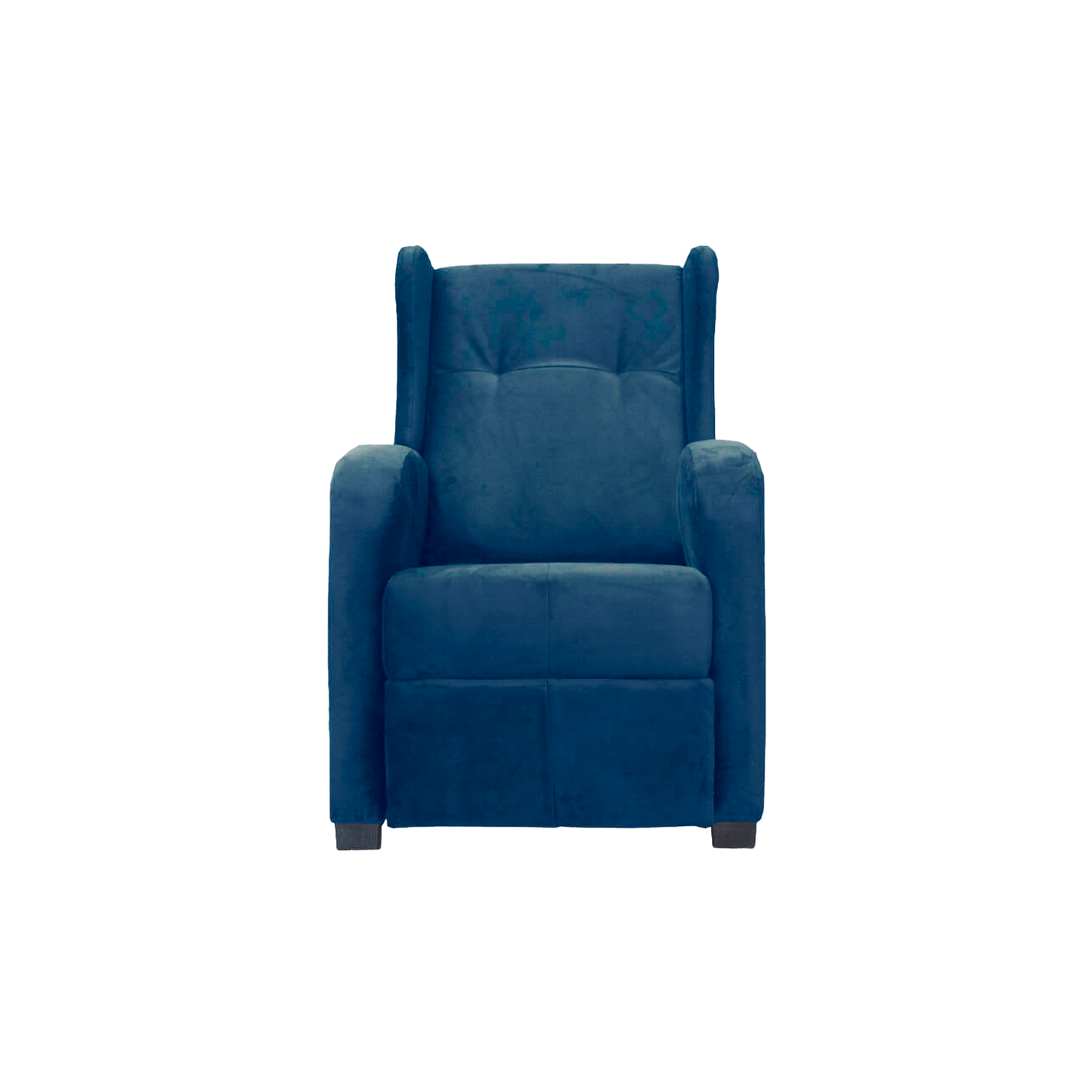 Imagen mueble sillón reclinable apolo color azul vista frontal