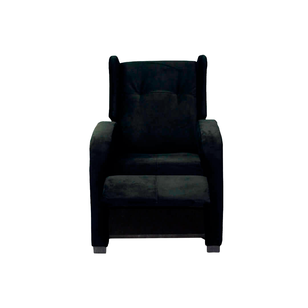 Imagen mueble silla reclino Apolo vista frontal color negro