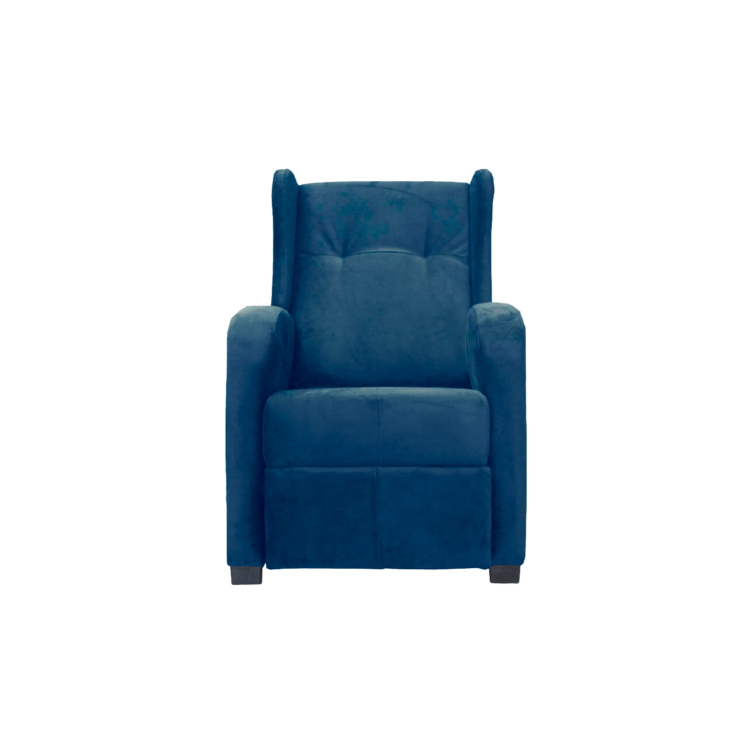 Imagen mueble sillón reclinable apolo color azul vista frontal 