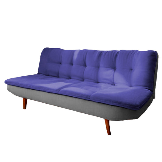 imagen mueble sofá cama san telmo en color gris y azul vista isométrica