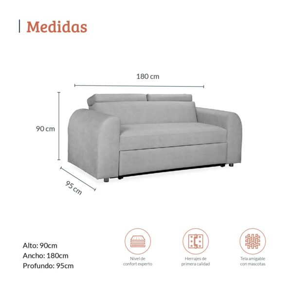 SOFÁ CAMA MAR GRIS - Image 5