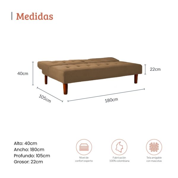 SOFA CAMA TREVOR BEIGE - Image 4