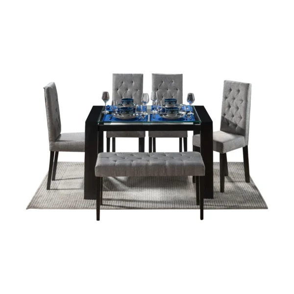 JUEGO DE COMEDOR 6 PUESTOS HOLLYWOOD