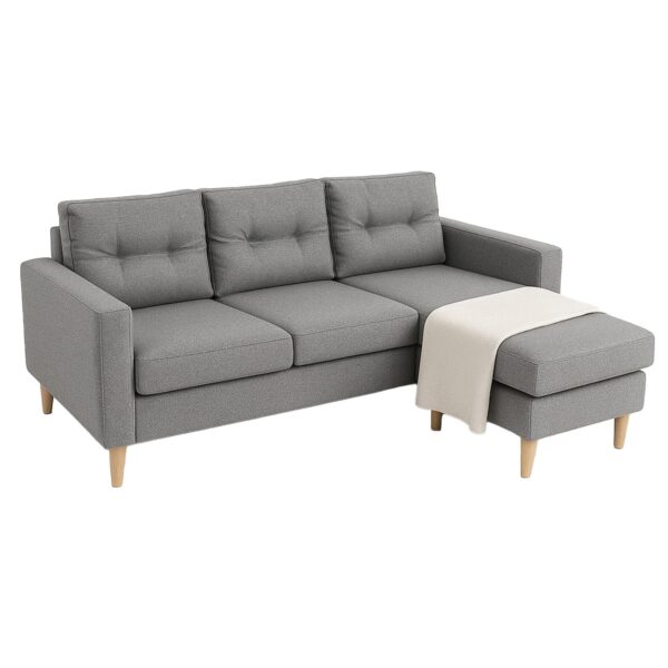 Sala en L cielo gris