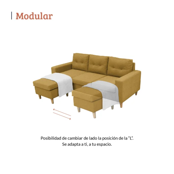 SALA EN L CIELO MOSTAZA - Image 4