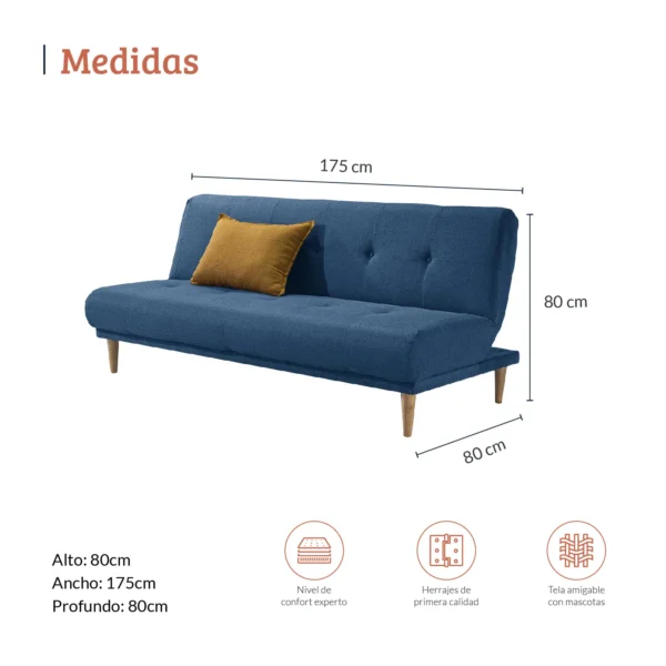 SOFA CAMA ARENA AZUL - Image 5