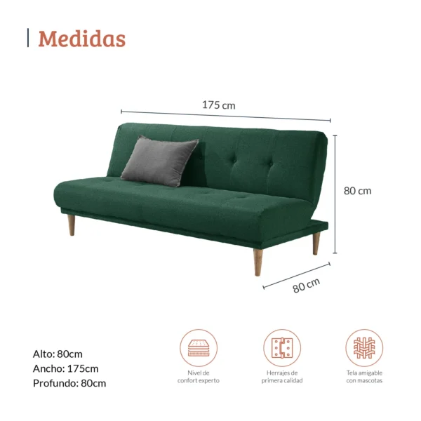 SOFA CAMA ARENA VERDE - Image 5