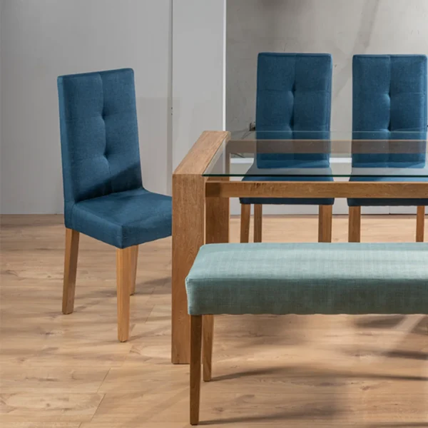 JUEGO COMEDOR 6 PTO VAN GOGH AZUL INDIGO - ACUA - Image 2