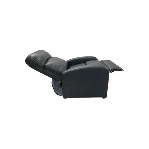 SILLA RECLINABLE LOGAN TELA ECOCUERO NEGRO - Image 3