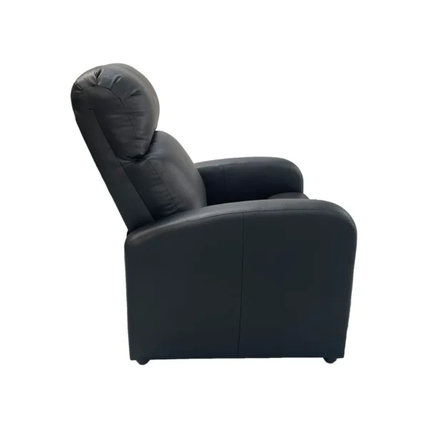 SILLA RECLINABLE LOGAN TELA ECOCUERO NEGRO - Image 4