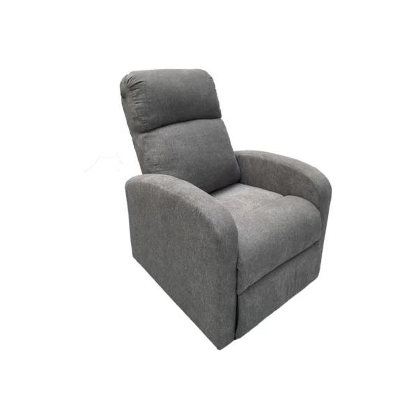 SILLA RECLINABLE LOGAN TELA GRIS