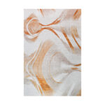 tapete kuin tonos naranjas y plateado con textura orgánica de mármol visto de frente. All Star decoración