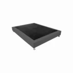 basecama en madera maciza tapizada en microfibra color gris. All Star Colombia muebles