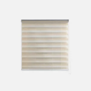 cortina tipo persiana enrollable sheer carmen color ivory marfil vista de frente. All Star decoración