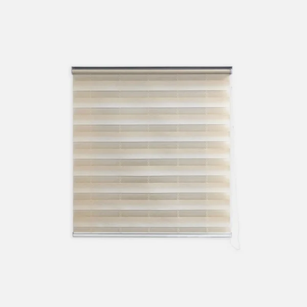 cortina tipo persiana enrollable sheer carmen color ivory marfil vista de frente. All Star decoración